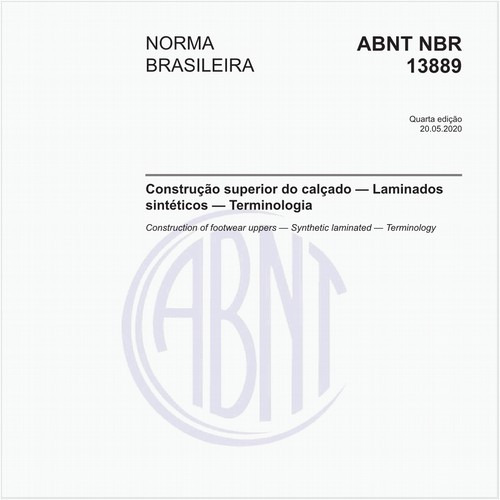 Construção superior do calçado — Laminados sintéticos — Terminologia