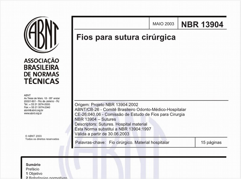 Fios para sutura cirúrgica