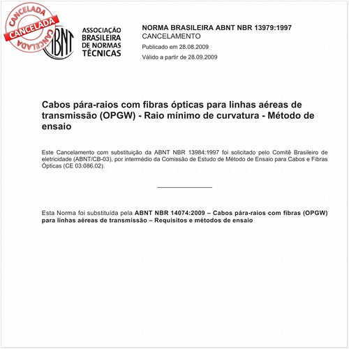 Cabos pára-raios com fibras ópticas para linhas aéreas de transmissão (OPGW) - Tração do elemento metálico (tubo e/ou elemento ranhurado) - Método de ensaio