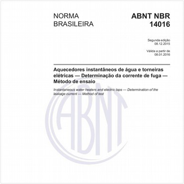 NBR14016 de 12/2015