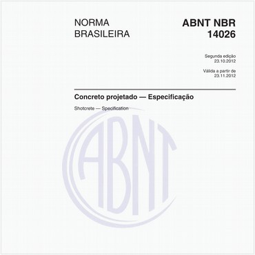 NBR14026 de 10/2012