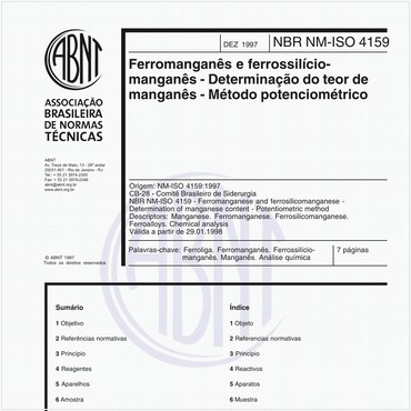 NBRNM-ISO4159 de 12/1997