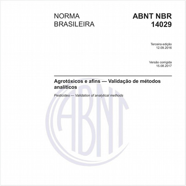 Agrotóxicos e afins - Validação de métodos analíticos