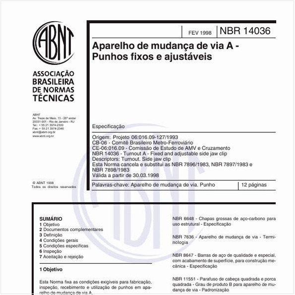 Aparelho de mudança de via A - Punhos fixos e ajustáveis