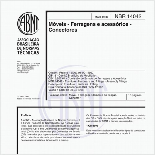 Móveis - Ferragens e acessórios - Conectores