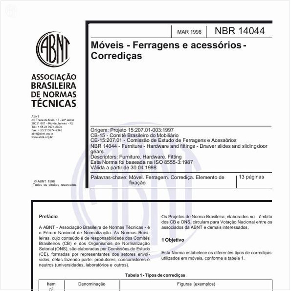 Móveis - Ferragens e acessórios - Corrediças