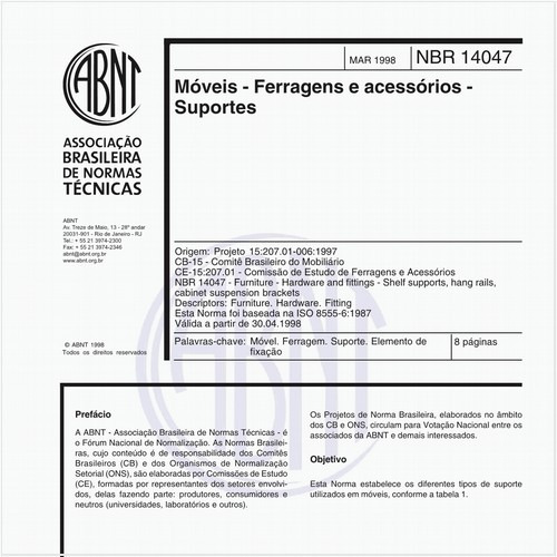 Móveis - Ferragens e acessórios - Suportes