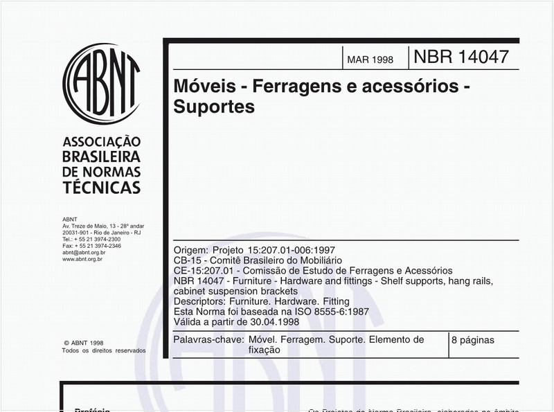 Móveis - Ferragens e acessórios - Suportes