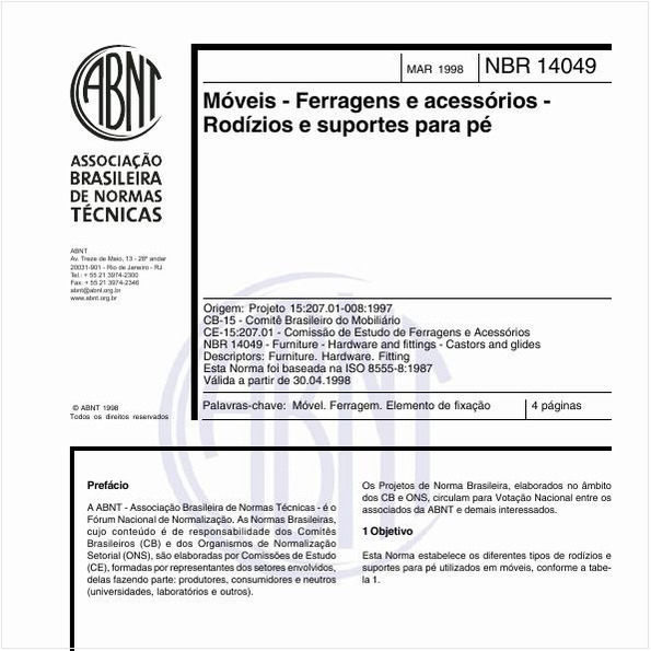 Móveis - Ferragens e acessórios Rodízios e suportes para pé