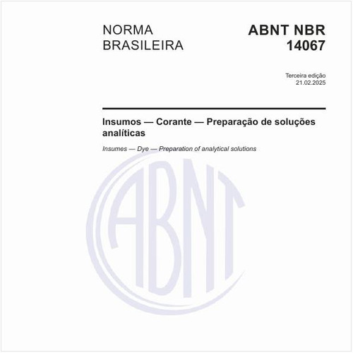 Insumos - Corante - Preparação de soluções analíticas