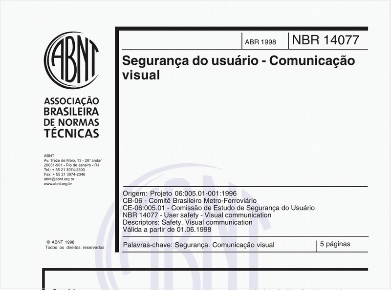 Segurança do usuário - Comunicação visual