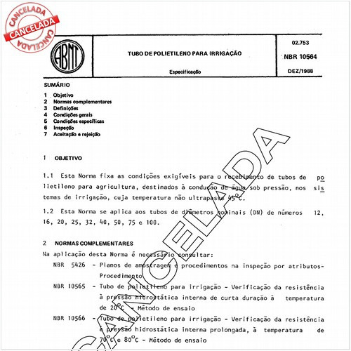 Tubo de polietileno para irrigação