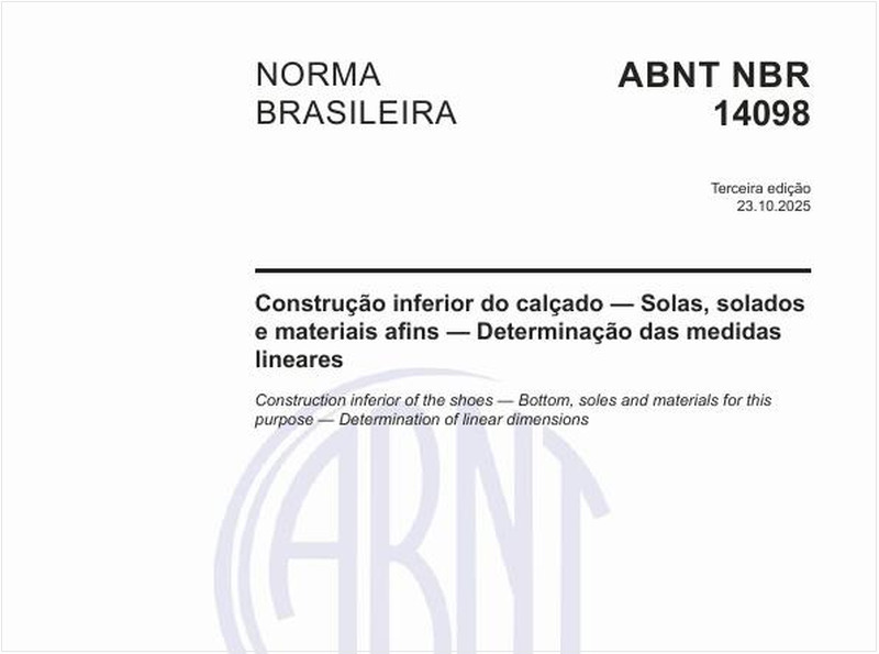 Construção inferior do calçado — Solas, solados e materiais afins — Determinação das medidas lineares