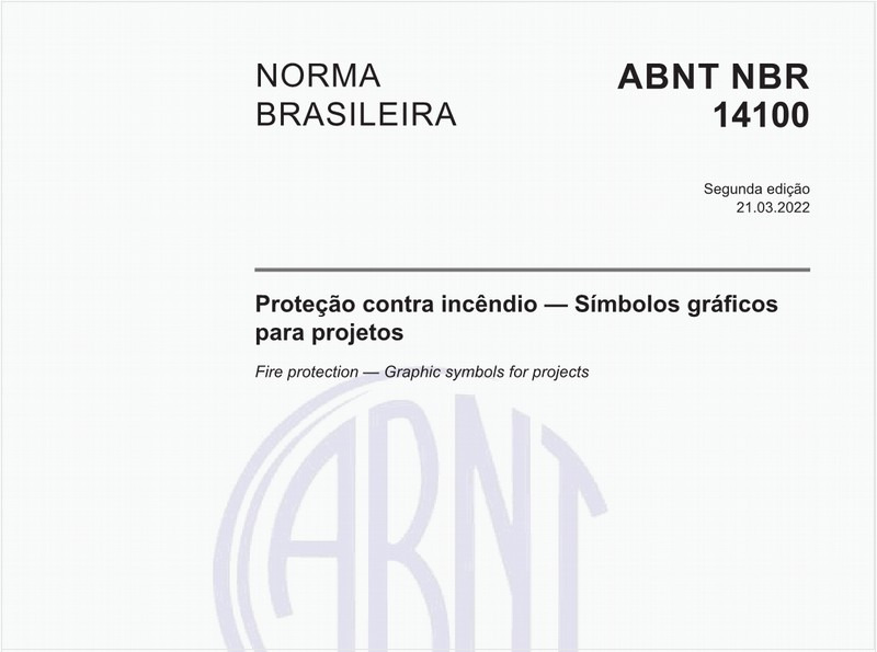 Proteção contra incêndio - Símbolos gráficos para projetos