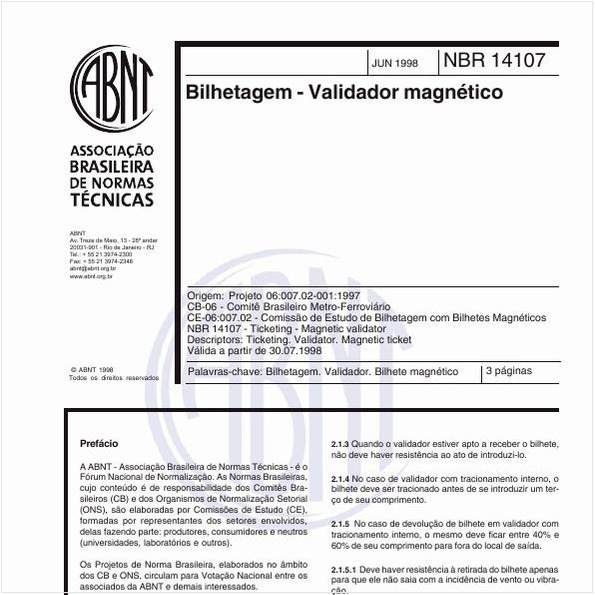 Bilhetagem - Validador magnético