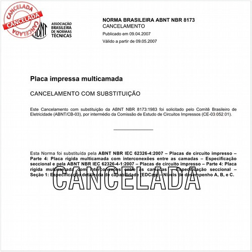 Placa impressa multicamada