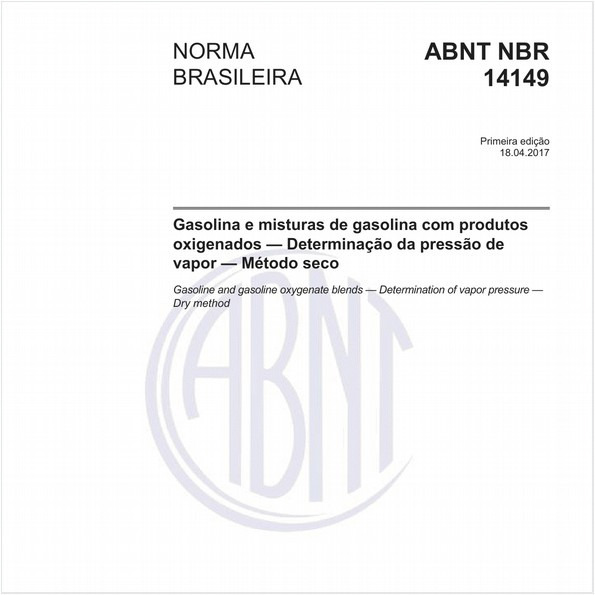 Gasolina e misturas de gasolina com produtos oxigenados — Determinação da pressão de vapor — Método seco