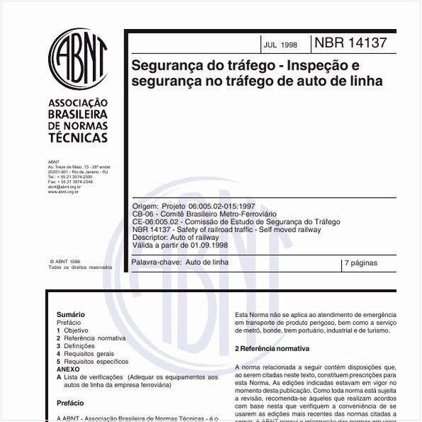 Segurança do tráfego - Inspeção e segurança no tráfego de auto de linha