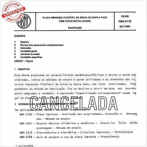 Placa impressa flexível de única ou dupla face com furos metalizados