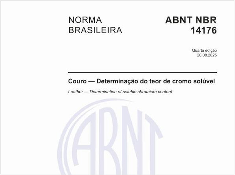 Couro - Determinação do teor de cromo solúvel
