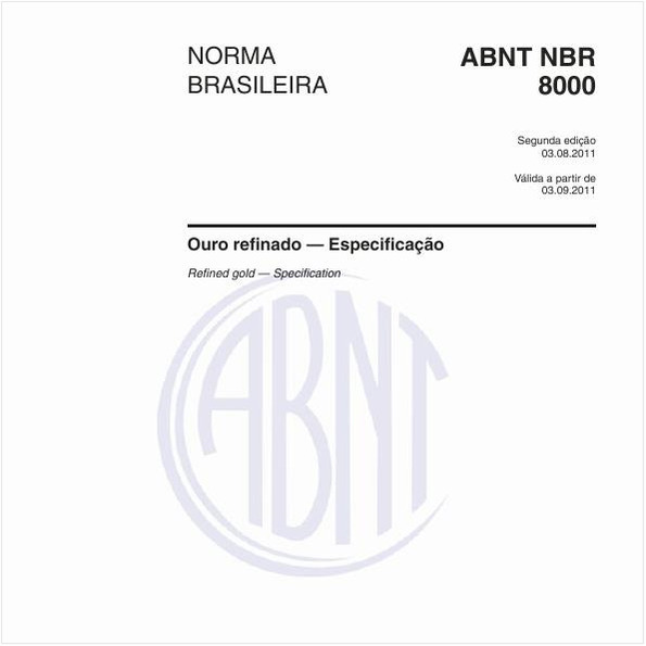 Ouro refinado — Especificação