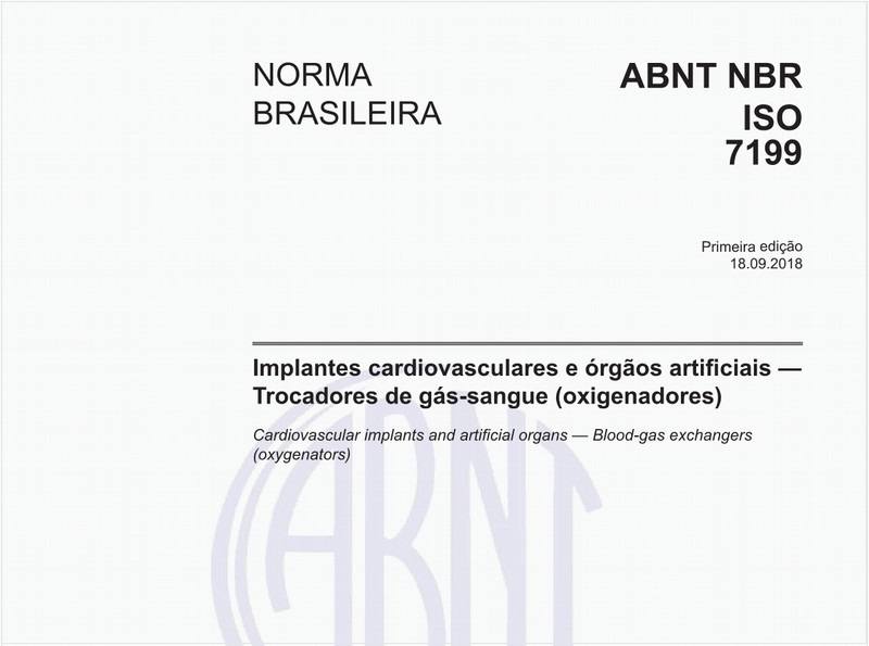 Implantes cardiovasculares e órgãos artificiais — Trocadores de gás-sangue (oxigenadores)