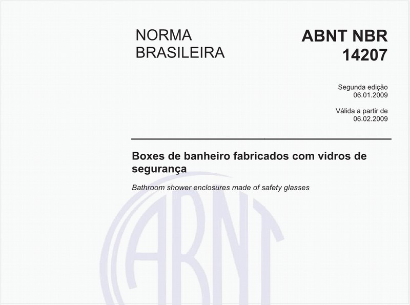 Boxes de banheiro fabricados com vidros de segurança