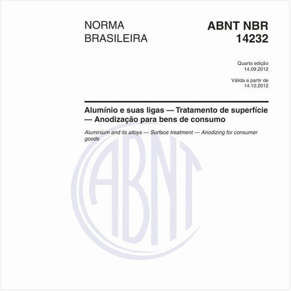 Alumínio e suas ligas — Tratamento de superfície — Anodização para bens de consumo