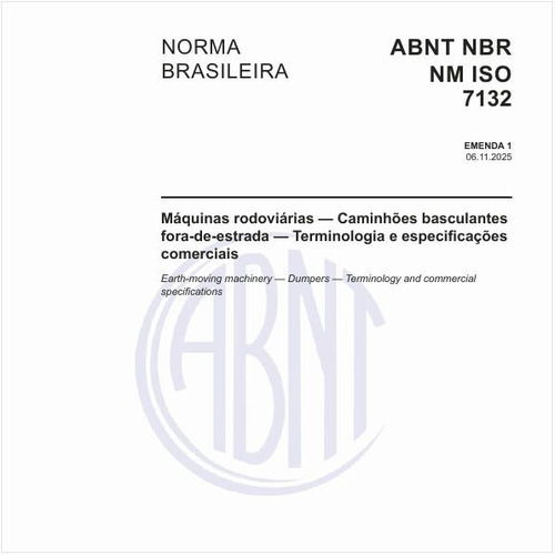 Máquinas rodoviárias — Caminhões basculantes fora-de-estrada — Terminologia e especificações comerciais