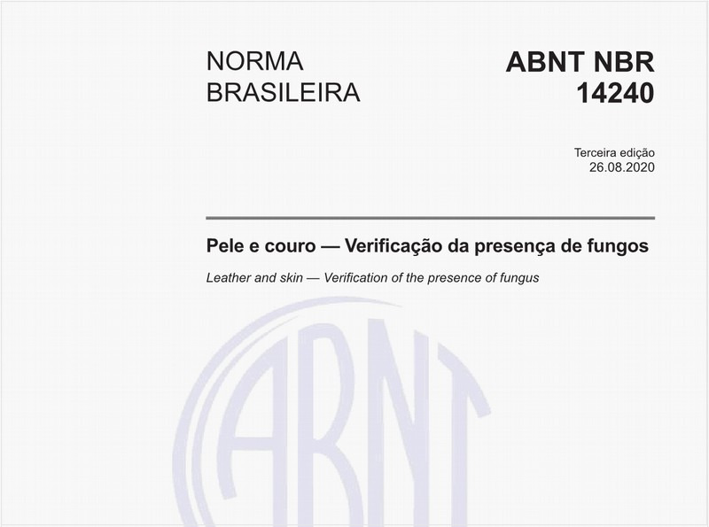 Pele e couro - Verificação da presença de fungos