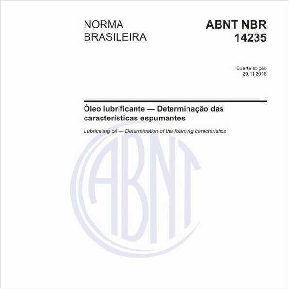 Óleo lubrificante — Determinação das características espumantes
