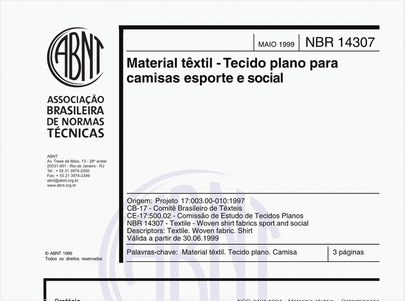 Material têxtil - Tecido plano para camisas esporte e social