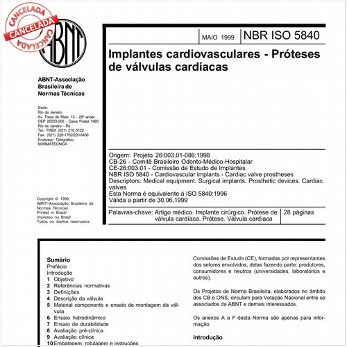 Implantes cardiovasculares - Próteses de válvulas cardíacas