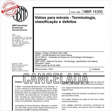 NBR14355 de 08/1999