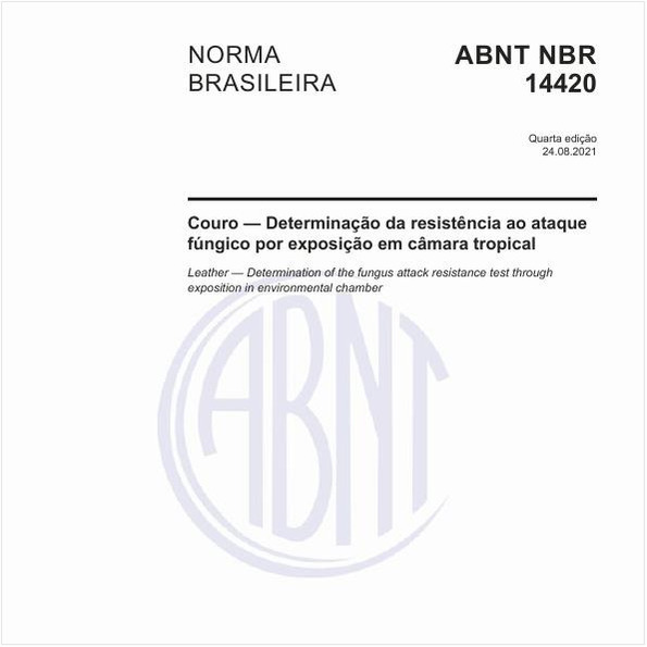 Couro - Determinação da resistência ao ataque fúngico por exposição em câmara tropical