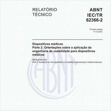 ABNT IEC/TR62366-2 de 12/2021