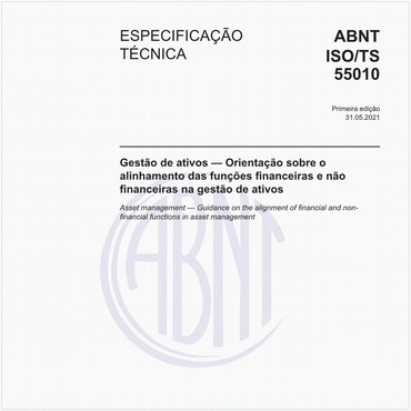 ABNT ISO/TS55010 de 05/2021