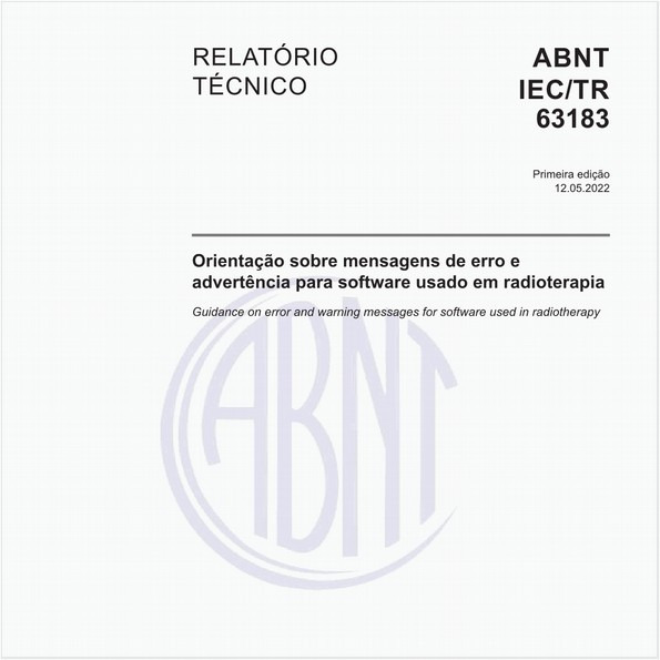 Orientação sobre mensagens de erro e advertência para software usado em radioterapia