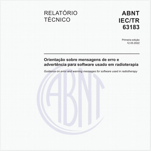 Orientação sobre mensagens de erro e advertência para software usado em radioterapia