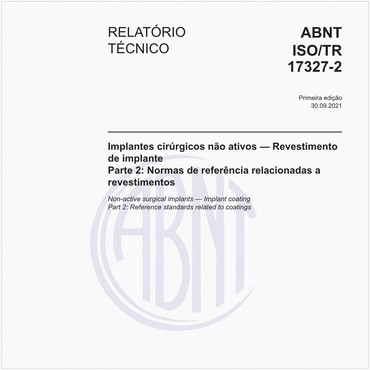 ABNT ISO/TR17327-2 de 09/2021