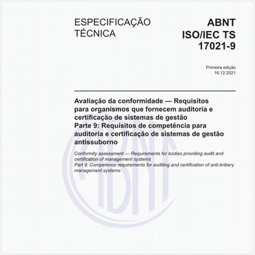 ABNT ISO/IEC TS17021-9 de 12/2021