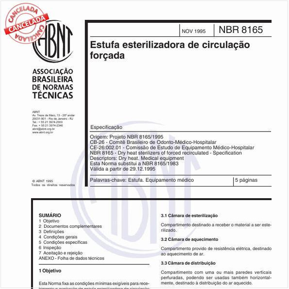 Estufa esterilizadora de circulação forçada