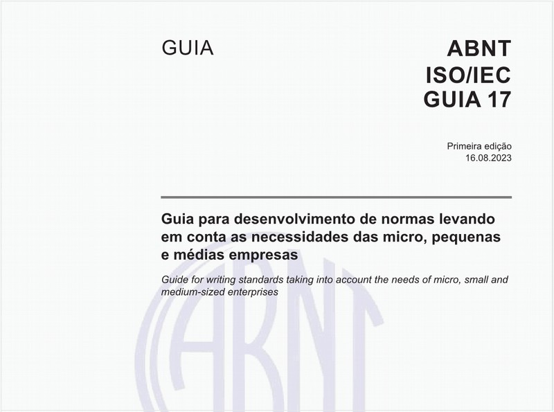 Guia para desenvolvimento de normas levando em conta as necessidades das micro, pequenas e médias empresas