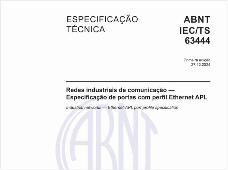 Redes industriais de comunicação - Especificação de portas com perfil Ethernet APL