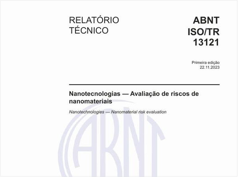 Nanotecnologias — Avaliação de riscos de nanomateriais