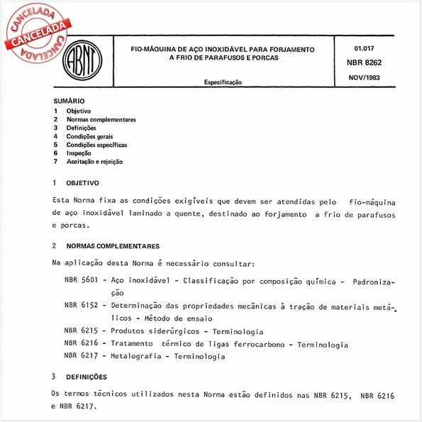 Fio-máquina de aço inoxidável para forjamento a frio de parafusos e porcas