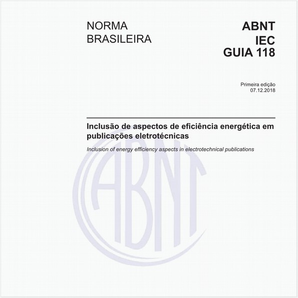 Inclusão de aspectos de eficiência energética em publicações eletrotécnicas