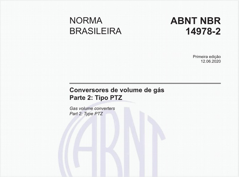 Conversores de volume de gás - Parte 2: Tipo PTZ