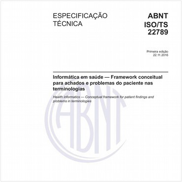 ABNT ISO/TS22789 de 11/2016
