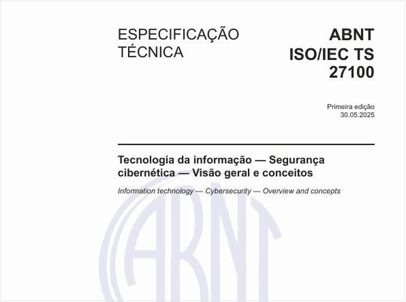 Tecnologia da informação — Segurança cibernética — Visão geral e conceitos